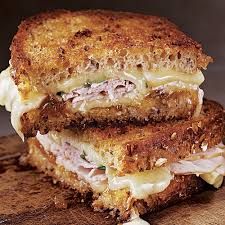 Smoked Turkey With Cheese Sandwich