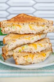 Tuna With Melted Cheese Sandwich