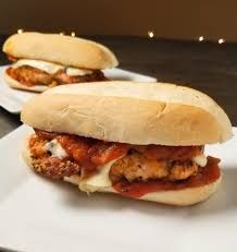 Chicken With Parmesan Cheese Sandwich