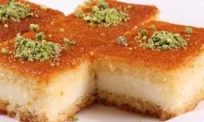 Basbousa With Qeshta