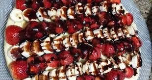 Nutella Chocolate With Fruits Pie
