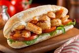 Grilled Shrimps With Tartar Sauce Sandwich