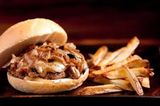 Beef Burger With Mushroom Sandwich