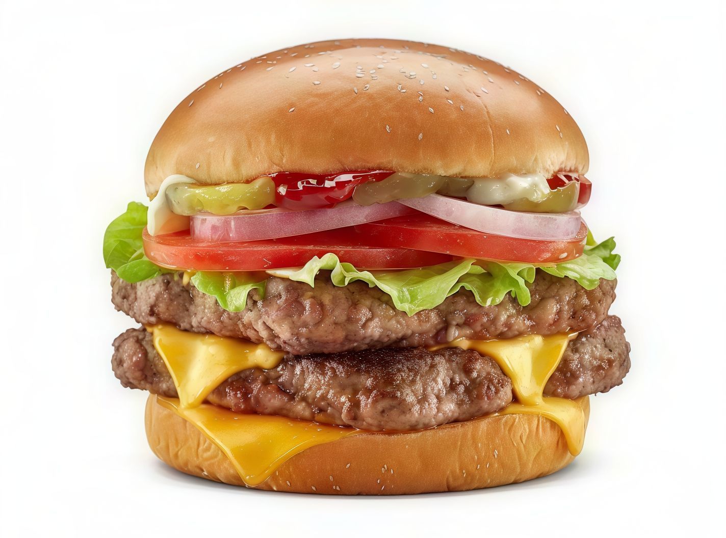 Double Burger Sandwich