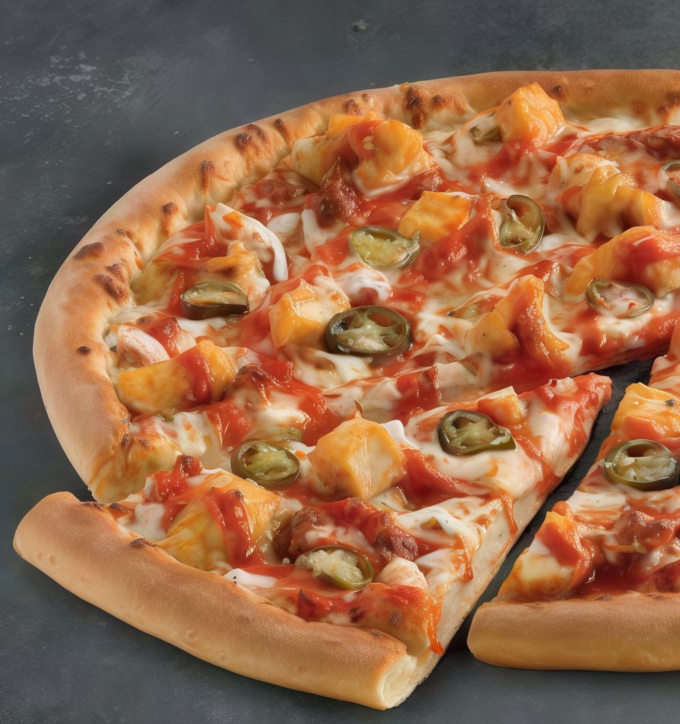 Buffalo Chicken Poppers Pizza