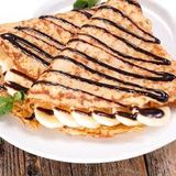Chocolate And Nuts Crepe