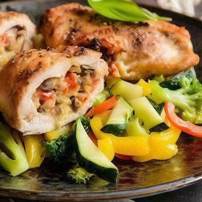 Chicken Mushroom And Cheese