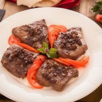 Veal With Lemon Sauce Platter