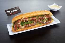 Charcoal Grilled Oriental Sausage Sandwich