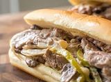Meat Fillet Steak With Cheese Sandwich