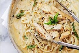 Chicken Fettuccine With Mushroom Pasta