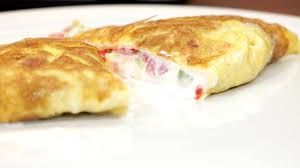 Omelette With Vegetables Sandwich