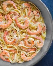 Shrimp Pasta With Bechamel