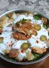 Medium Chicken Shawerma Fatteh With Mozzarella Cheese .