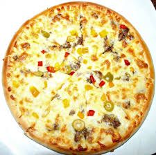 Mushroom And Corned Beef Oriental Pizza
