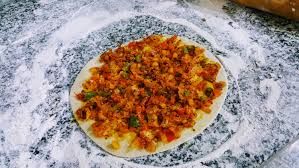 Shish With Vegetables Manoushe