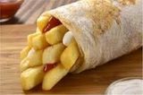 French Fries With Mozzarella Cheese Sandwich