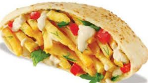 French Fries With Ketchup And Mayonnaise Sandwich