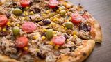Oriental Tuna Pieces Pizza