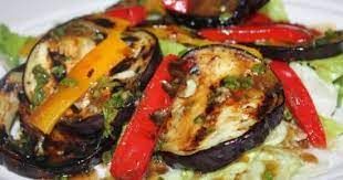 Eggplant And Pepper Salad