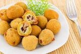Croquette Potatoes With Minced Meat Sandwich