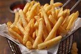 French Fries With Eggplant Sandwich