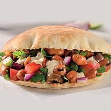 Foul With Eggplant Sandwich