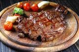 Meat Steak With Demi Glace Sauce Meal
