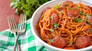 Pasta With Oriental Sausage