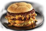 Beef Burger With BBQ Sandwich
