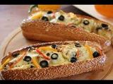 Omelette Pizza Sandwich