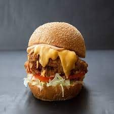 Beef Burger With Mix Cheese Sandwich