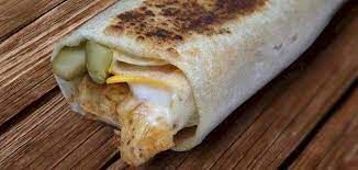 Chicken Shawerma With Cheese Sandwich