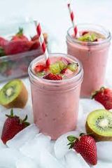 Strawberry With Kiwi Smoothie