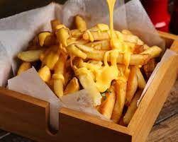 Fries with Cheddar cheese Dish