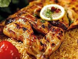 Half Grilled Chicken And Biryani Rice
