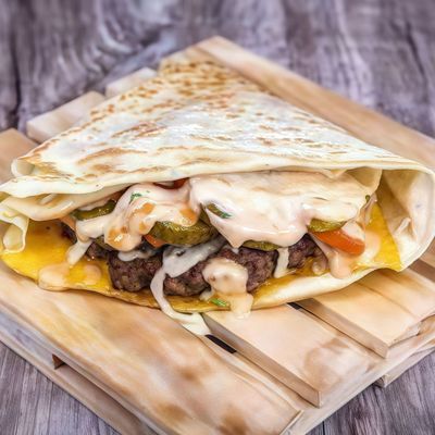 Beef Burger Crepe
