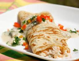 Mix Chicken And Mushroom Crepe
