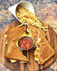 Cheddar French Fries Sandwich