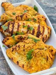 grilled chicken with curry sauce