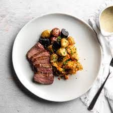 Beef Piccata Combo Dish
