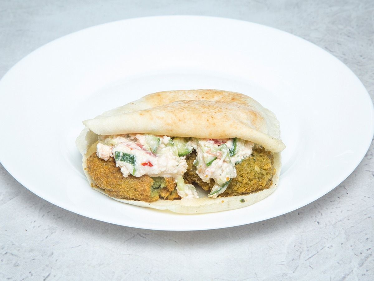 Taamia With Cottage Cheese Sandwich