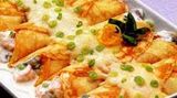 Chicken Pane And Beef Burger Crepe