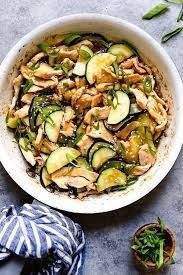 Zucchini With Chicken Tray