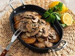 Piccata With Mushroom Platter