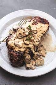 Grilled Beef Fillet Mushroom Sauce