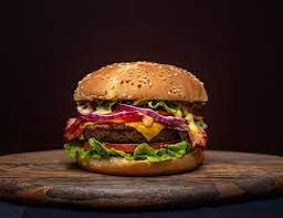Cheesy Beef Burger Sandwich