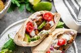 Foul and Stuffed Falafel Mix Sandwich