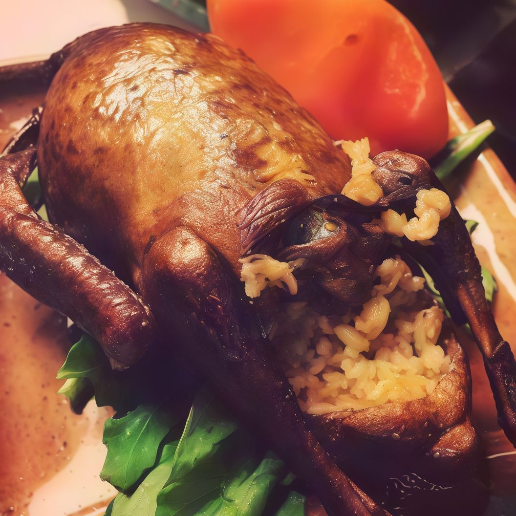 Stuffed Pigeon With Rice