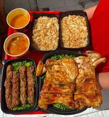 Grilled chicken and quarter kofta